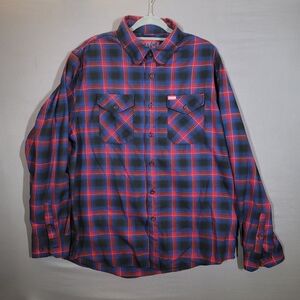 DIXXON Blue and Red Checkered Shirt